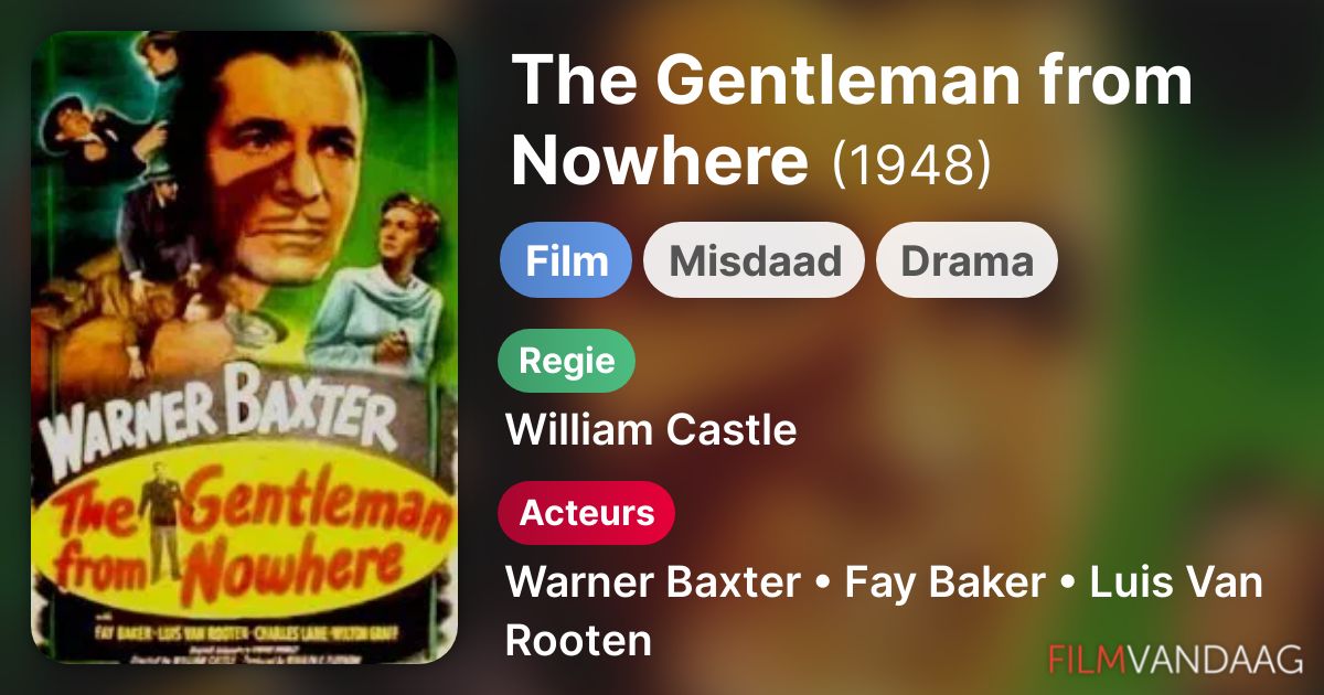 The Gentleman from Nowhere (film, 1948) FilmVandaag.nl