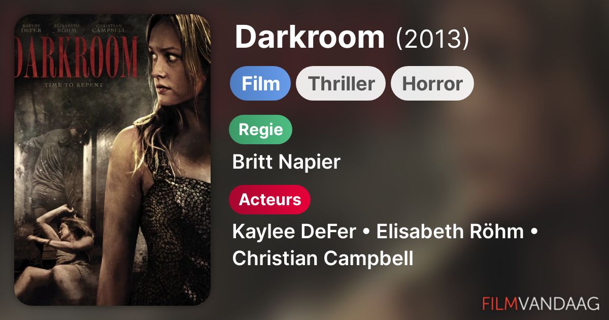 Darkroom (film, 2013) FilmVandaag.nl