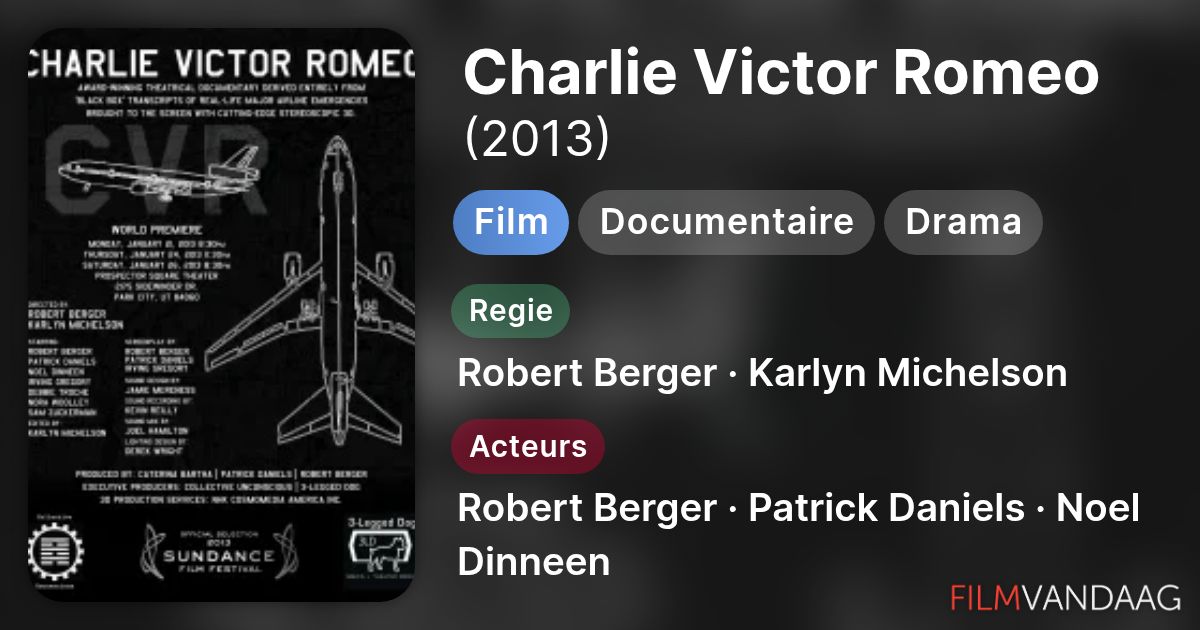 Charlie Romeu Charlie Victor Romeo (film, 2013) - FilmVandaag.nl