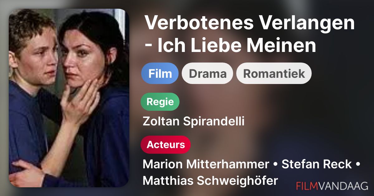 Film Verbotenes Verlangen Ich Liebe Meinen Schüler Verbotenes Verlangen - Ich Liebe Meinen Schüler (film, 2000