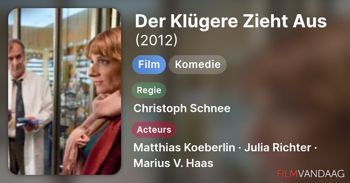 besetzung von der klügere zieht aus