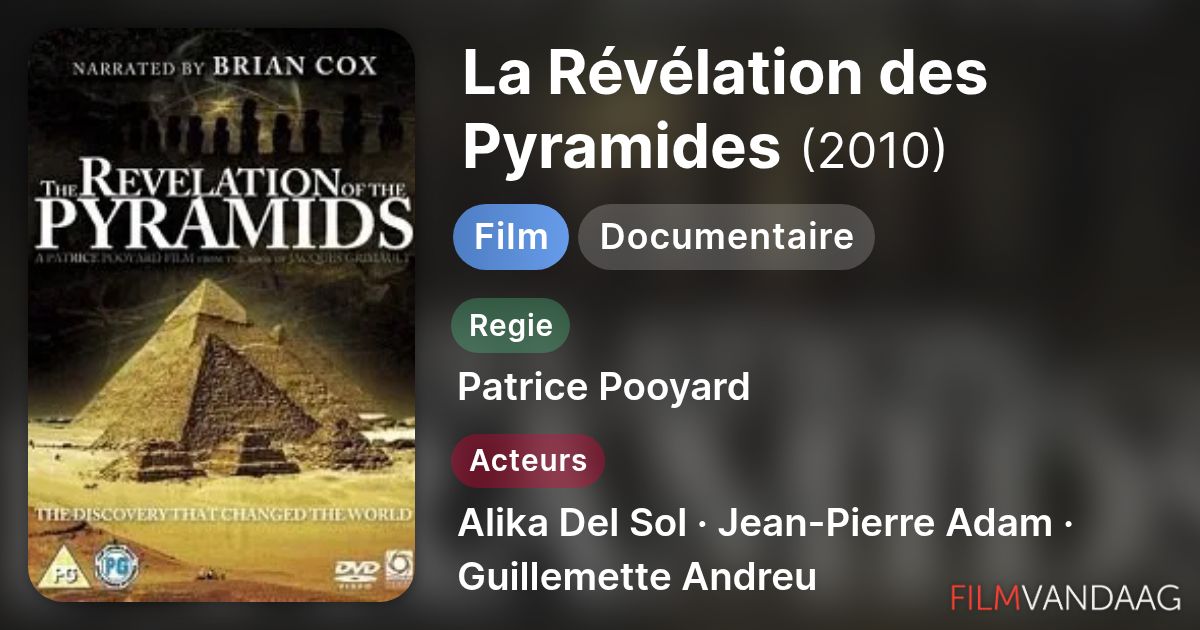 La Révélation des Pyramides (film, 2010) - FilmVandaag.nl