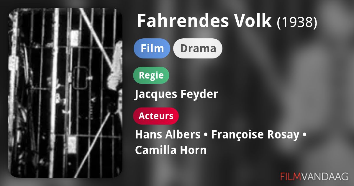 Fahrendes Volk (film, 1938) FilmVandaag.nl