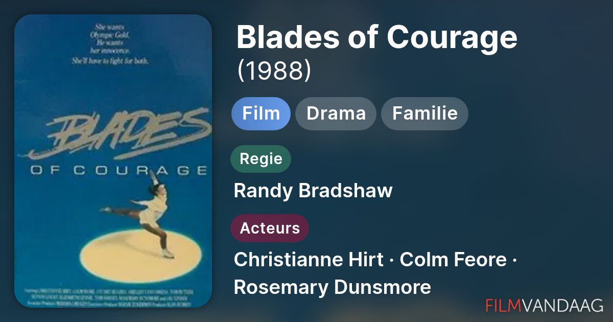 Blades of Courage (film, 1988) FilmVandaag.nl