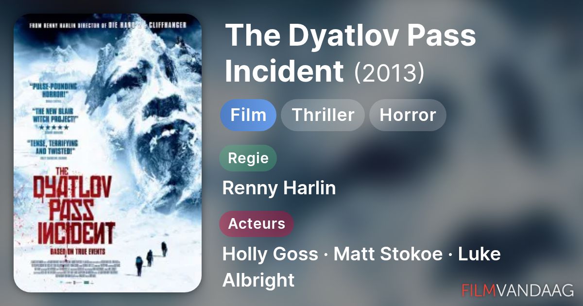 The Dyatlov Pass Incident (film, 2013) - FilmVandaag.nl