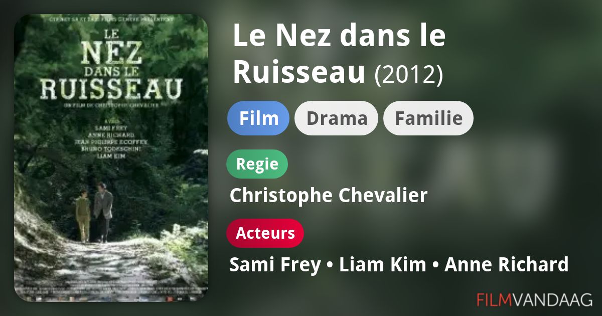 Le Nez dans le Ruisseau (film, 2012) FilmVandaag.nl Le Nez dans le Ruisseau (film, 2012) FilmVandaag.nl