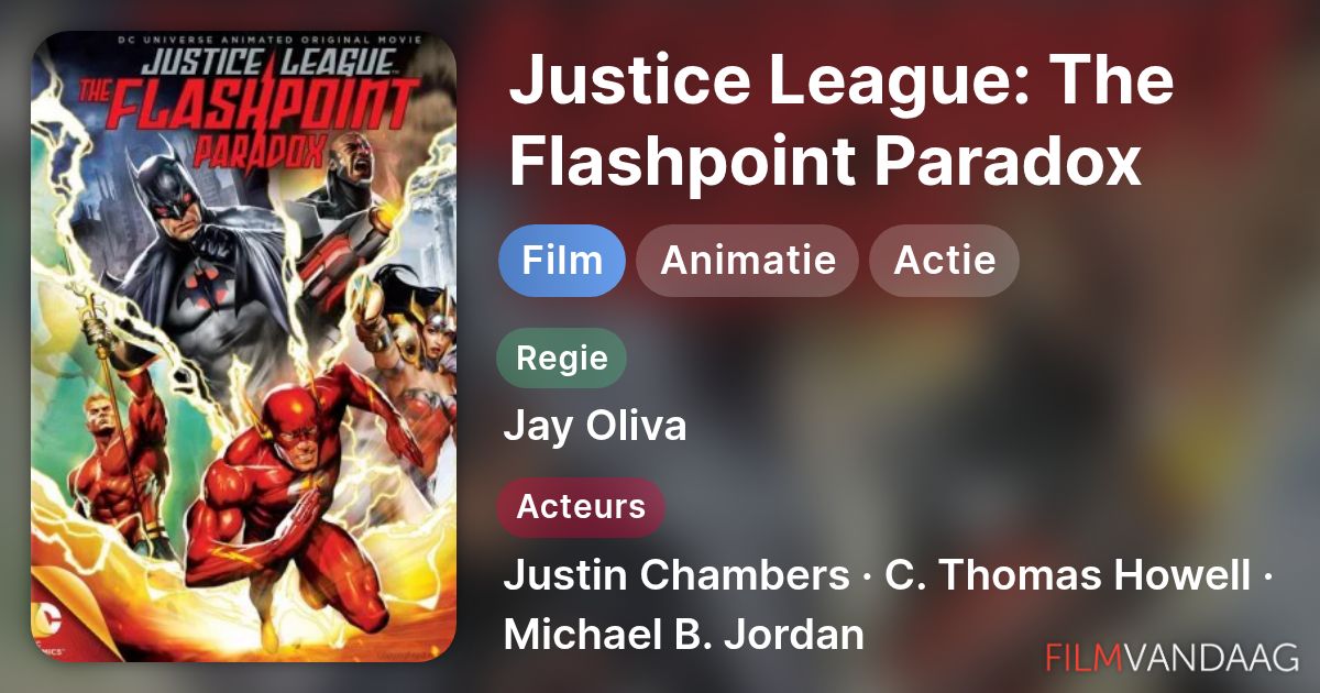 justice league the flashpoint paradox film