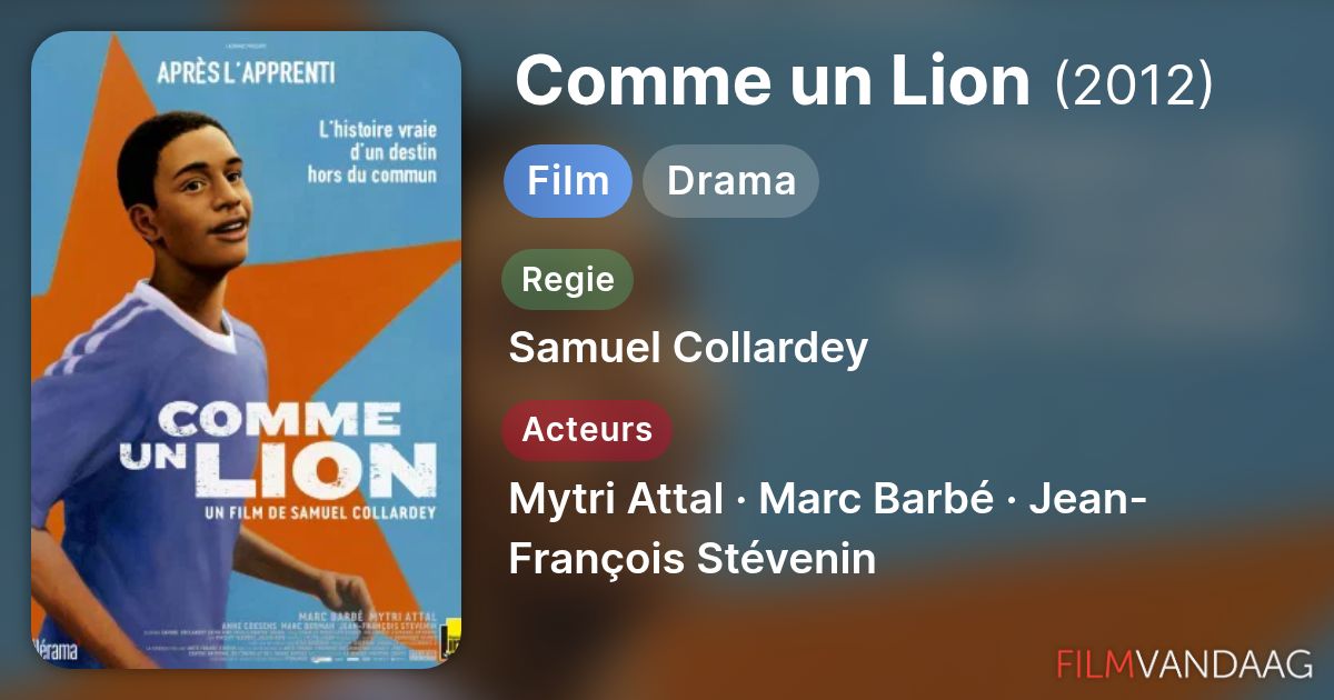 Comme un Lion (film, 2012) - FilmVandaag.nl
