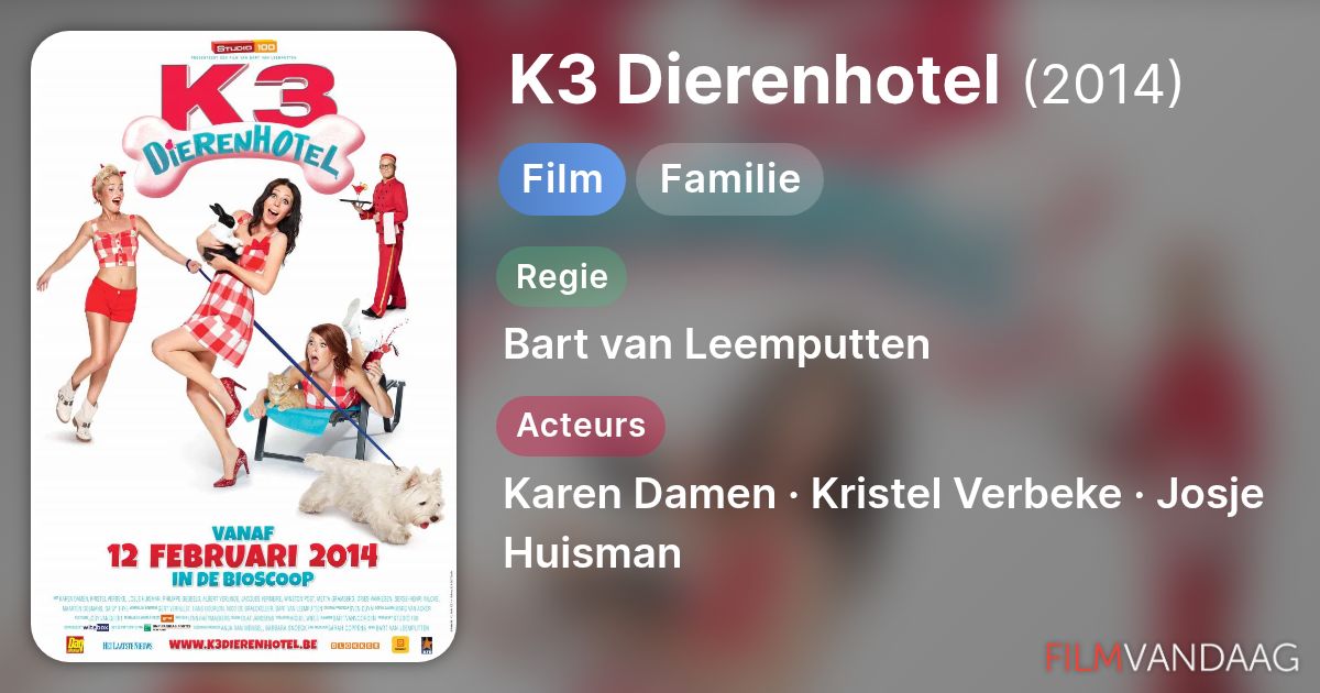 Kijk K3 Dierenhotel (film, 2014) Nu Online - FilmVandaag.nl