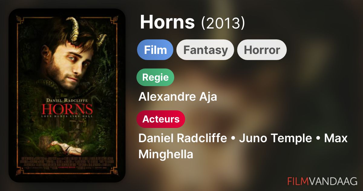 Horns (film, 2013) FilmVandaag.nl