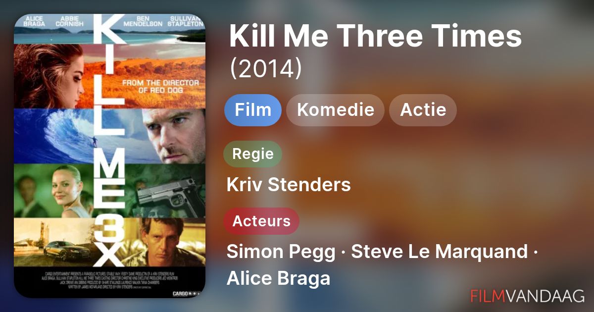 kill me three times film