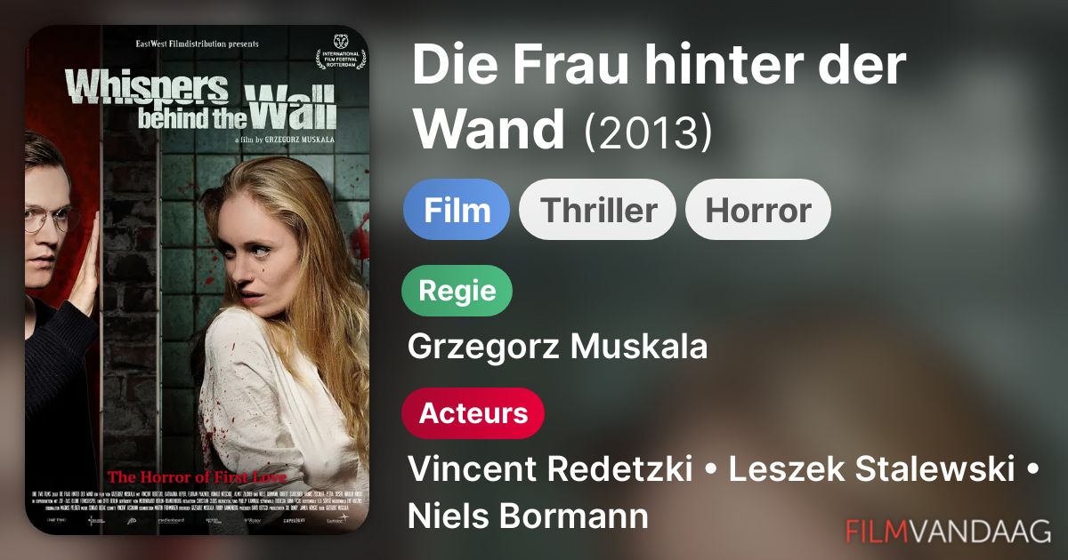 Die Frau Hinter Der Wand Die Frau hinter der Wand (film, 2013) Nu Online Kijken - FilmVandaag.nl