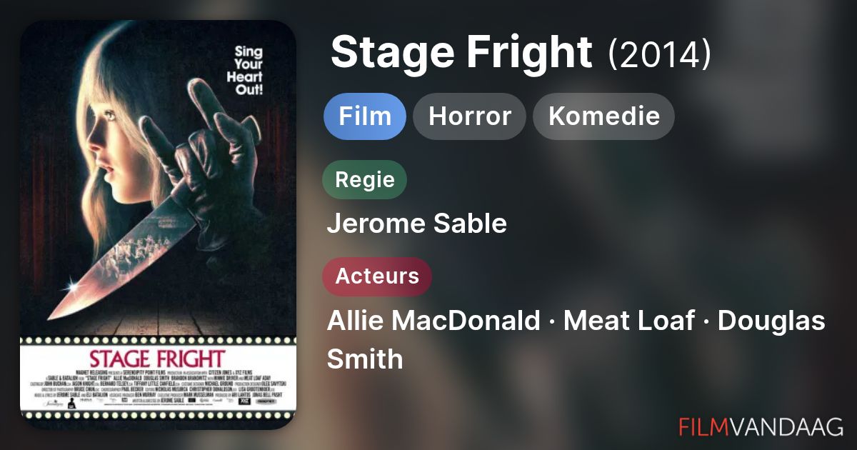 Stage Fright (film, 2014) FilmVandaag.nl