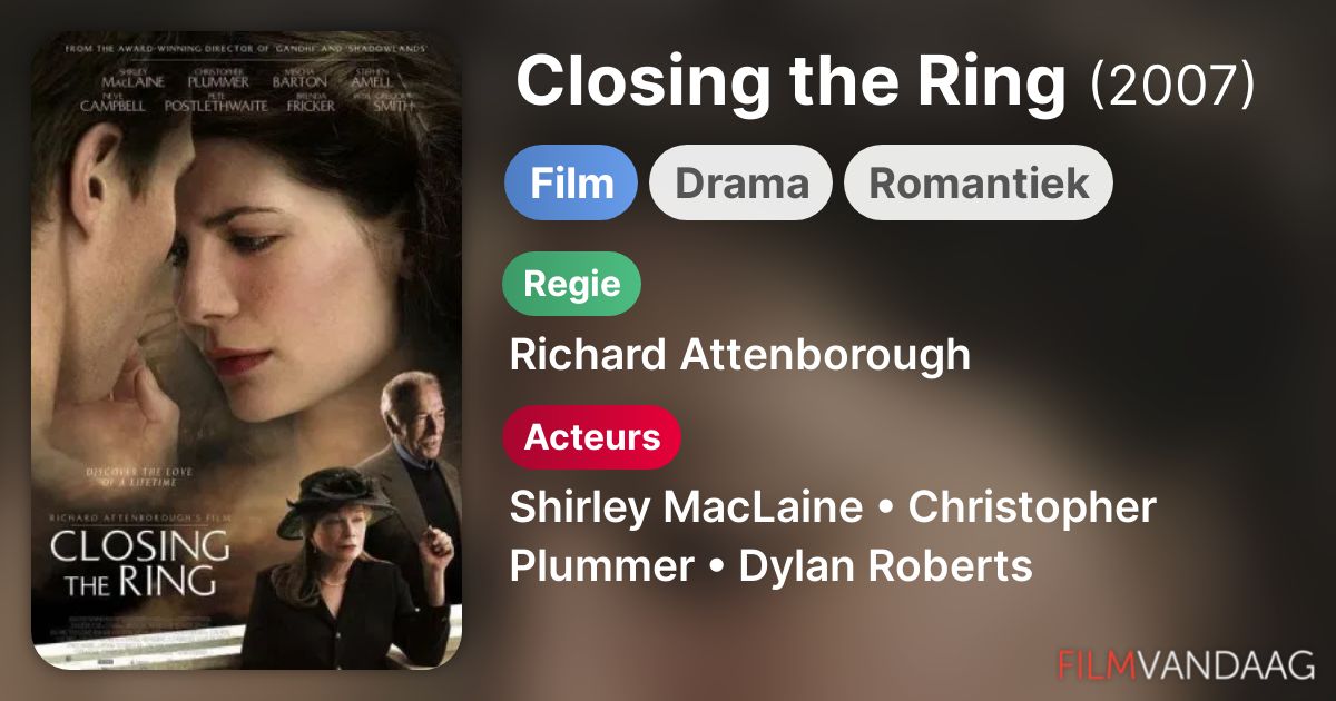 Closing the Ring (film, 2007) FilmVandaag.nl
