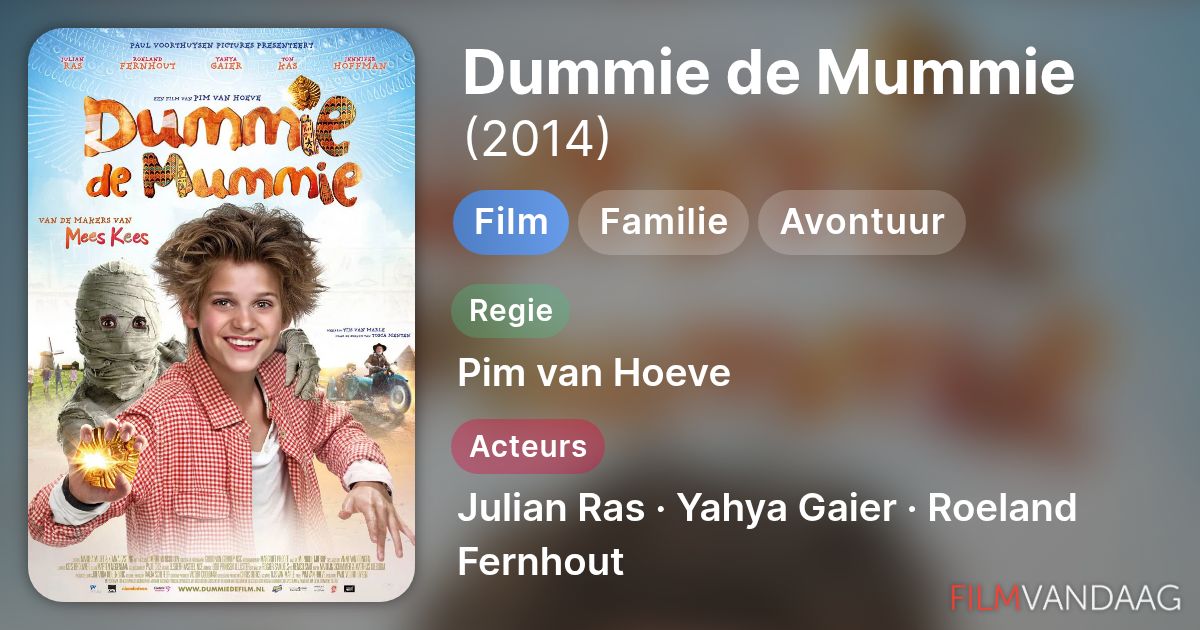 Dummie de Mummie (film, 2014) - FilmVandaag.nl