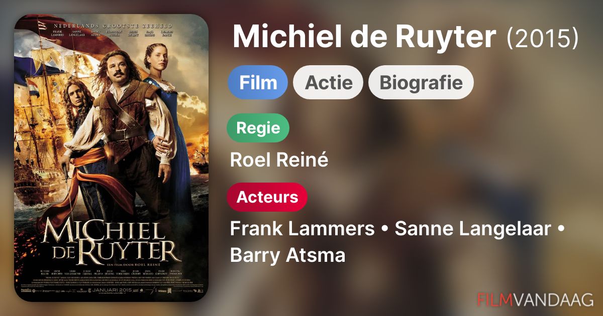 Michiel de Ruyter (film, 2015) FilmVandaag.nl Michiel de Ruyter (film, 2015) FilmVandaag.nl