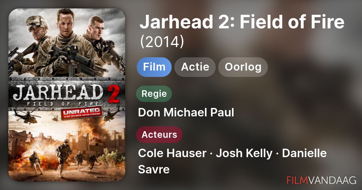 Jarhead 2: Field of Fire (film, 2014) Nu Online Kijken - FilmVandaag.nl