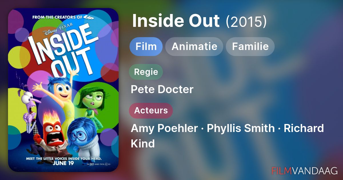 Inside Out (film, 2015) Nu Online Kijken - FilmVandaag.nl