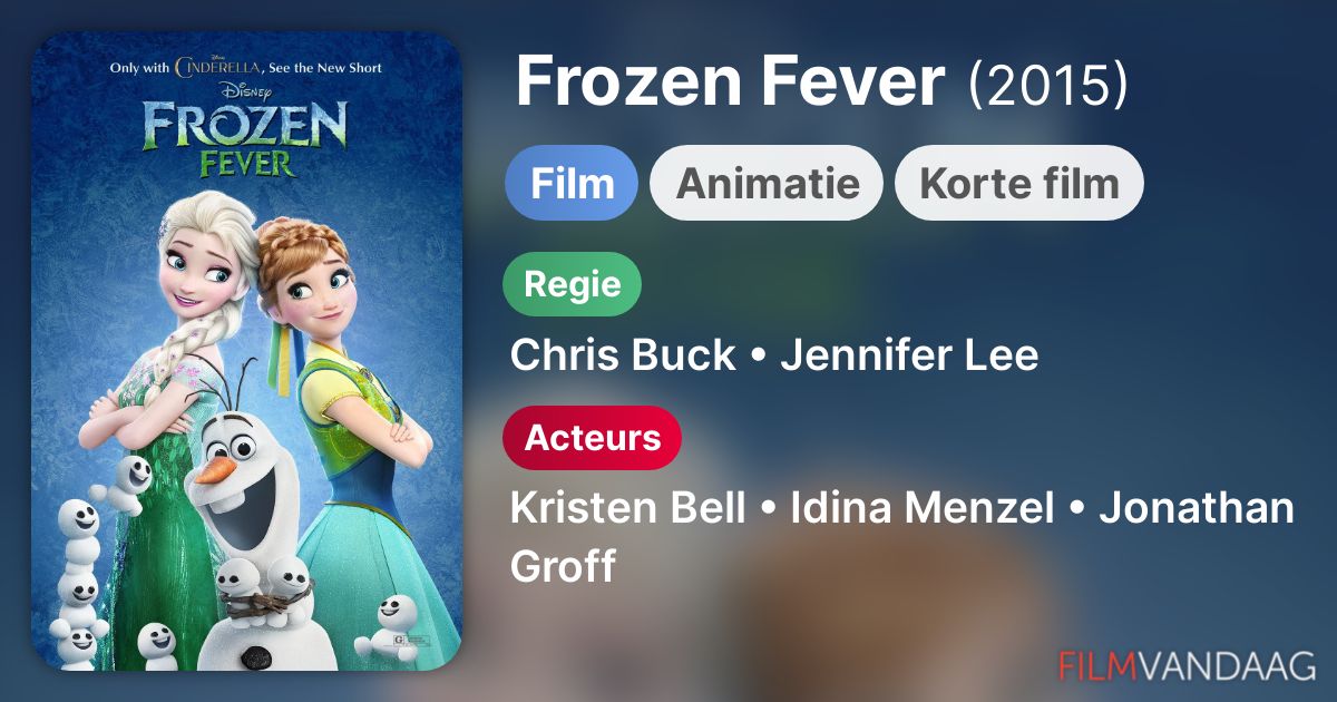 Frozen Fever (film, 2015) FilmVandaag.nl