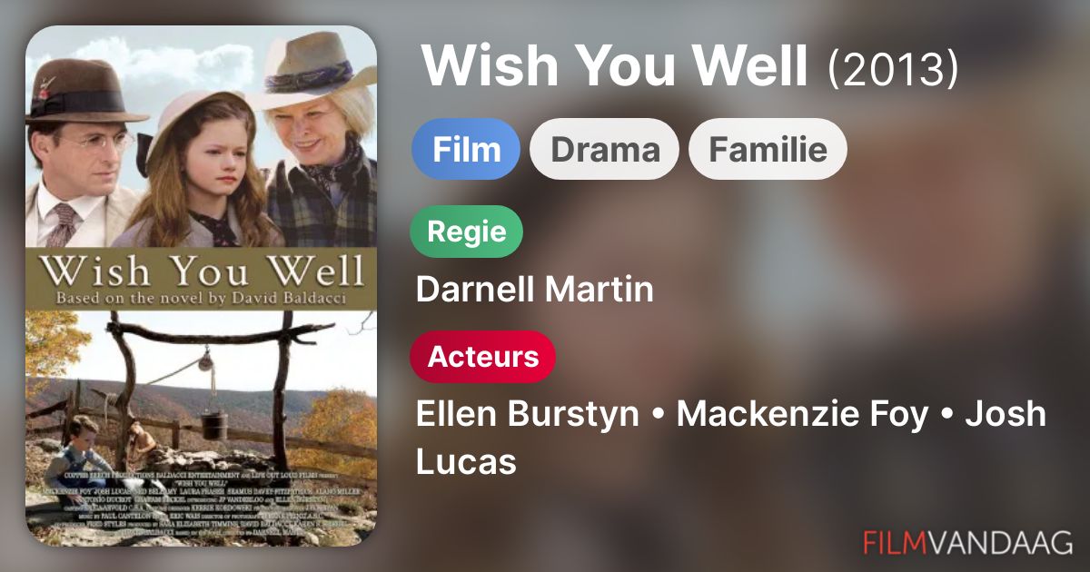 Wish You Well (film, 2013) kopen op dvd of bluray FilmVandaag.nl