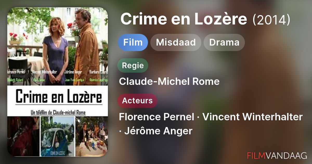 Crime en Lozère (film, 2014) Nu Online Kijken - FilmVandaag.nl