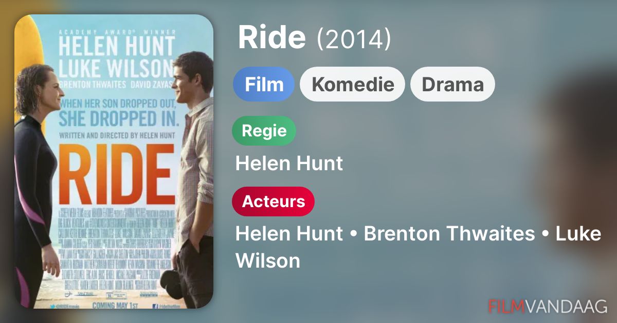 Ride (film, 2014) FilmVandaag.nl