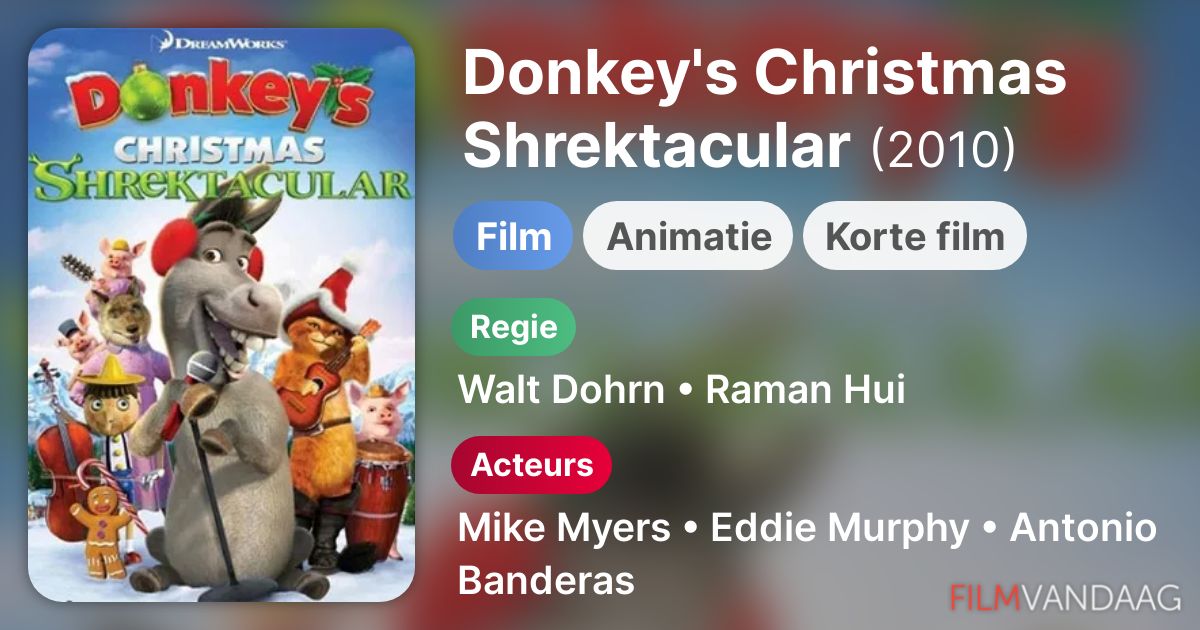 Donkey's Christmas Shrektacular (film, 2010) FilmVandaag.nl