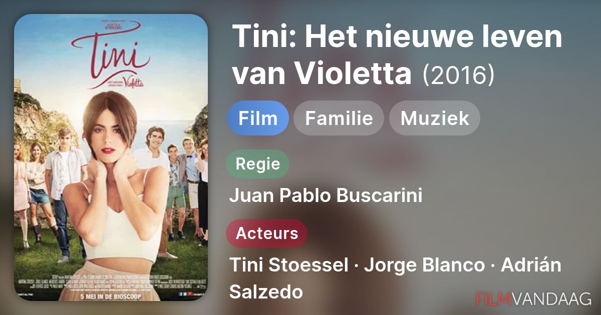 Tini: Het nieuwe leven van Violetta (film, 2016) - FilmVandaag.nl