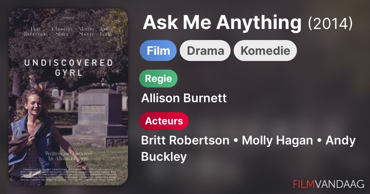 Ask Me Anything (film, 2014) FilmVandaag.nl