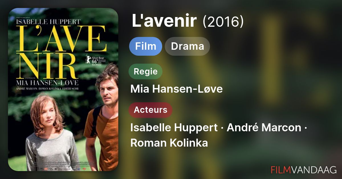 L'avenir (film, 2016) FilmVandaag.nl