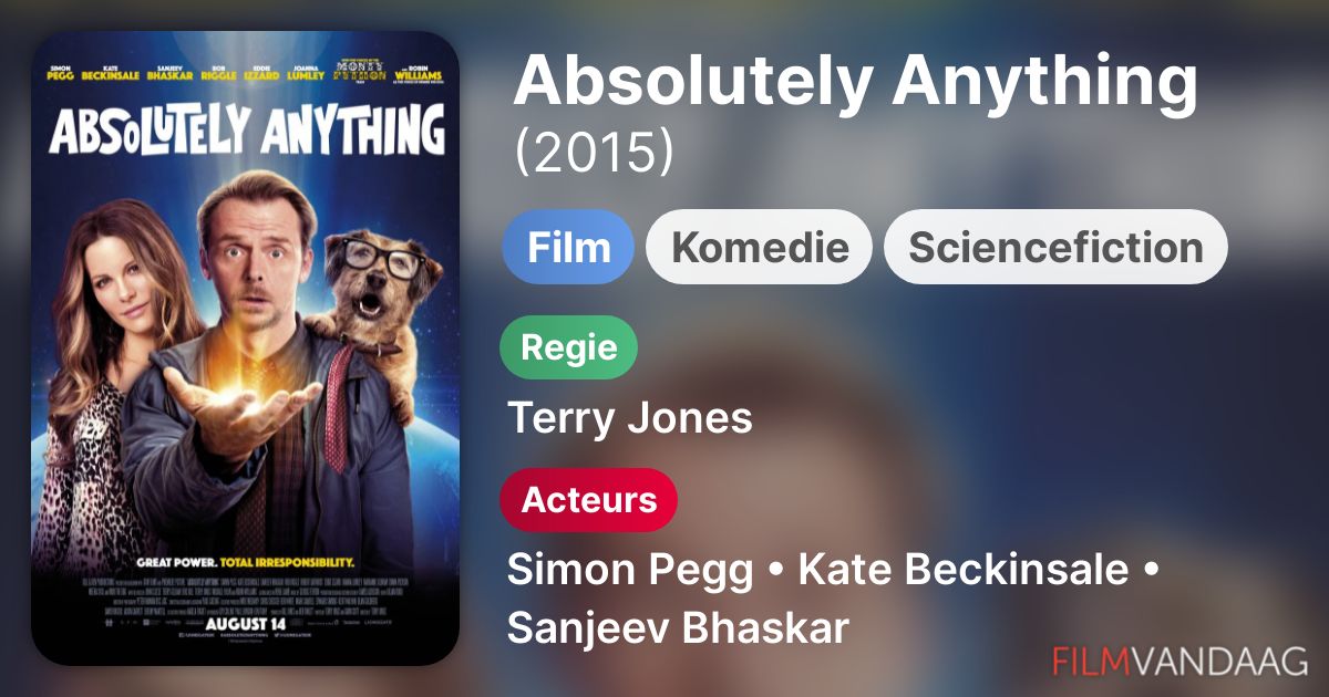 Absolutely Anything (film, 2015) FilmVandaag.nl