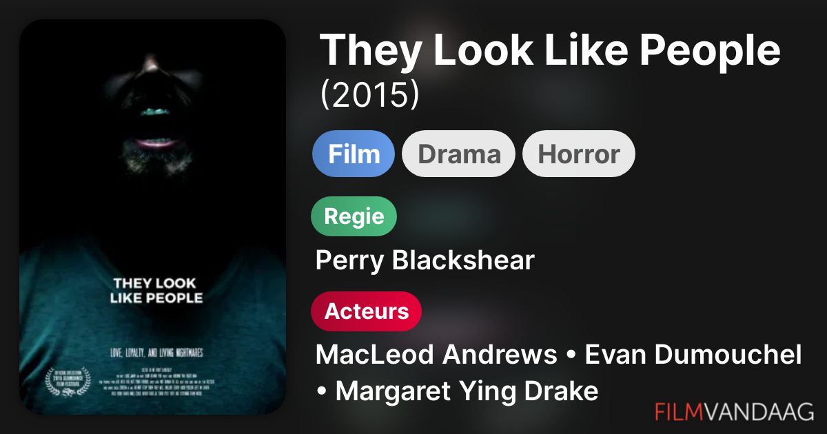They Look Like People (film, 2015) FilmVandaag.nl