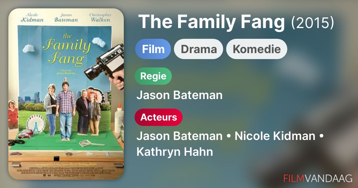 The Family Fang (film, 2015) kopen op dvd of bluray FilmVandaag.nl