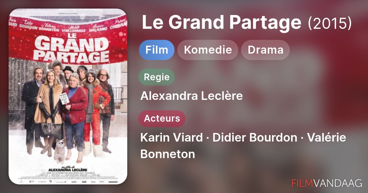 Le Grand Partage (film, 2015) - FilmVandaag.nl