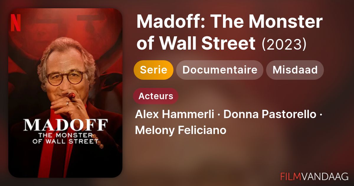 Madoff: The Monster of Wall Street (serie, 2023) - FilmVandaag.nl