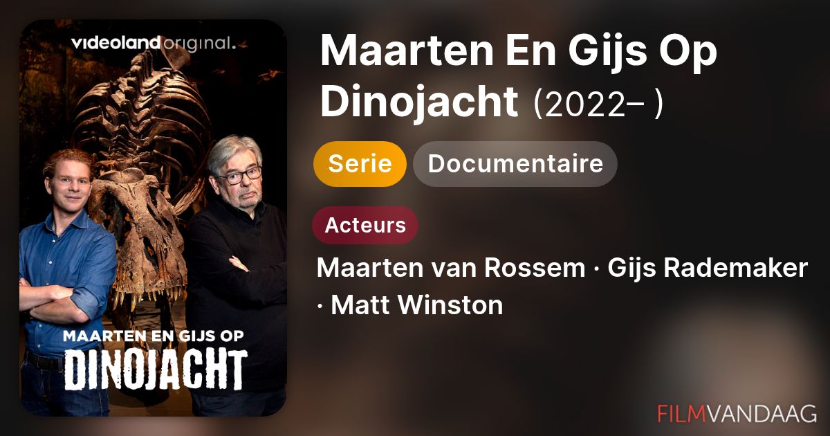 Maarten En Gijs Op Dinojacht (serie, 2022– ) - FilmVandaag.nl