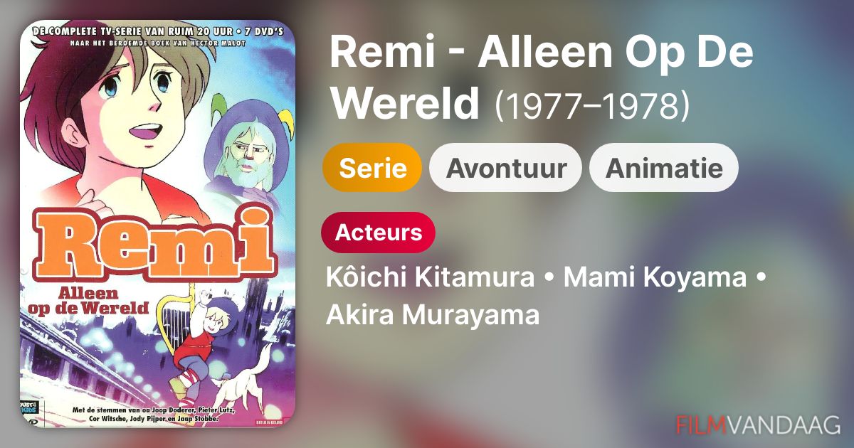 Remi Alleen Op De Wereld (serie, 19771978) FilmVandaag.nl