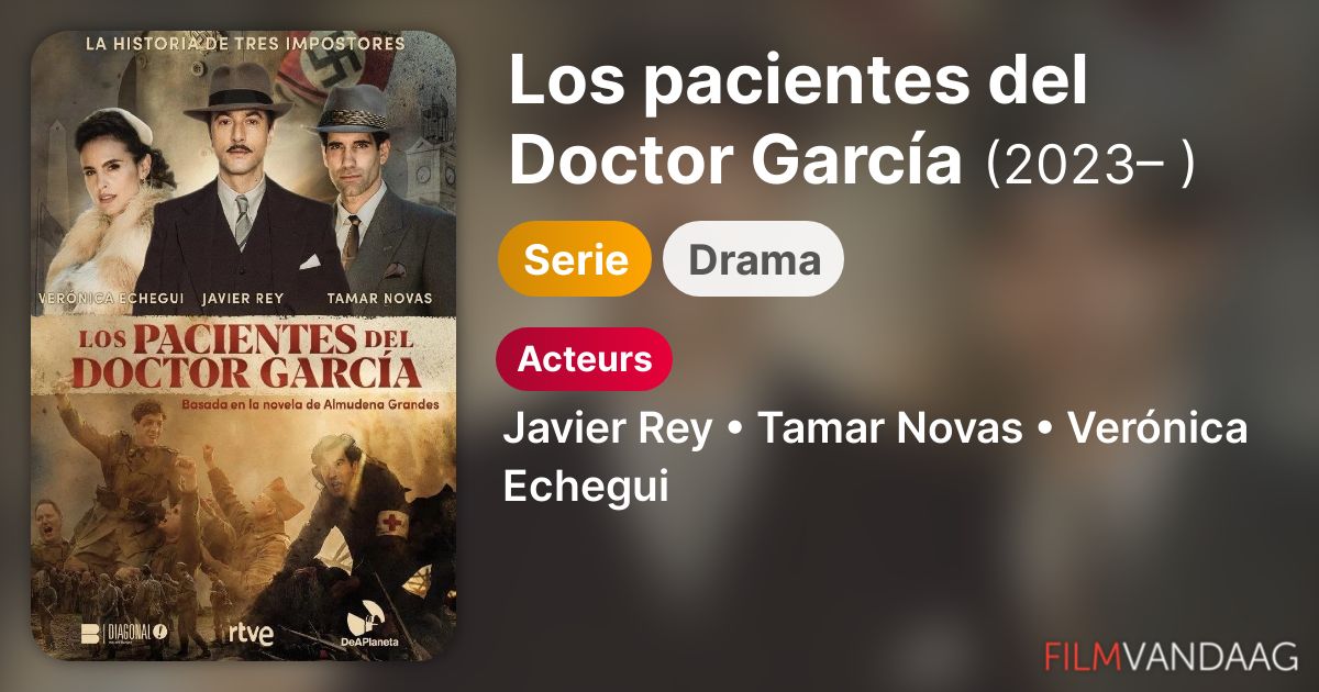 Volledige Cast van Los pacientes del Doctor García (serie, 2023 ) FilmVandaag.nl Volledige Cast van Los pacientes del Doctor García (serie, 2023 ) FilmVandaag.nl