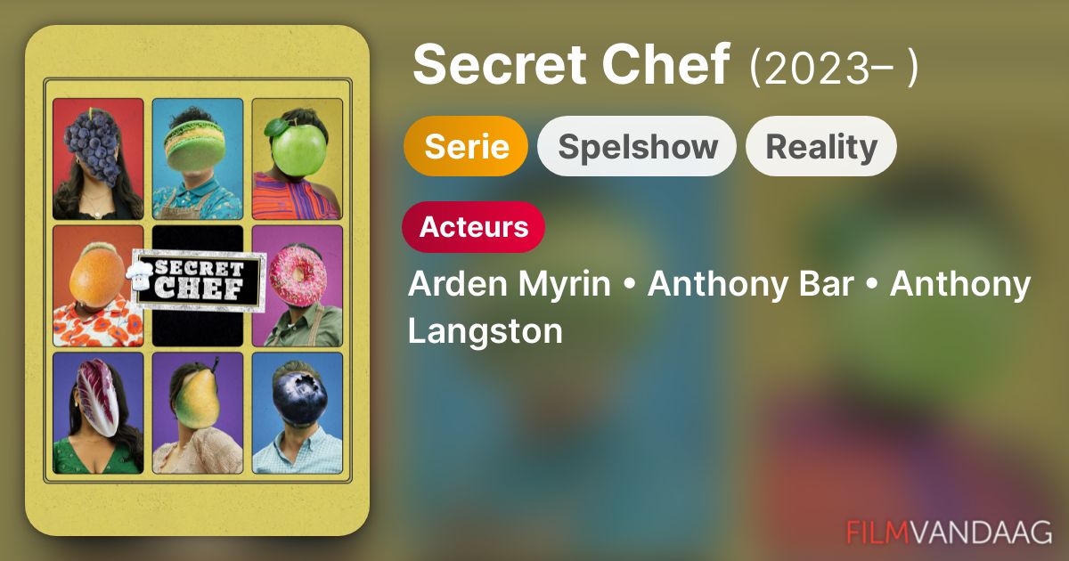 Secret Chef (serie, 2023 ) Nu Online Kijken FilmVandaag.nl
