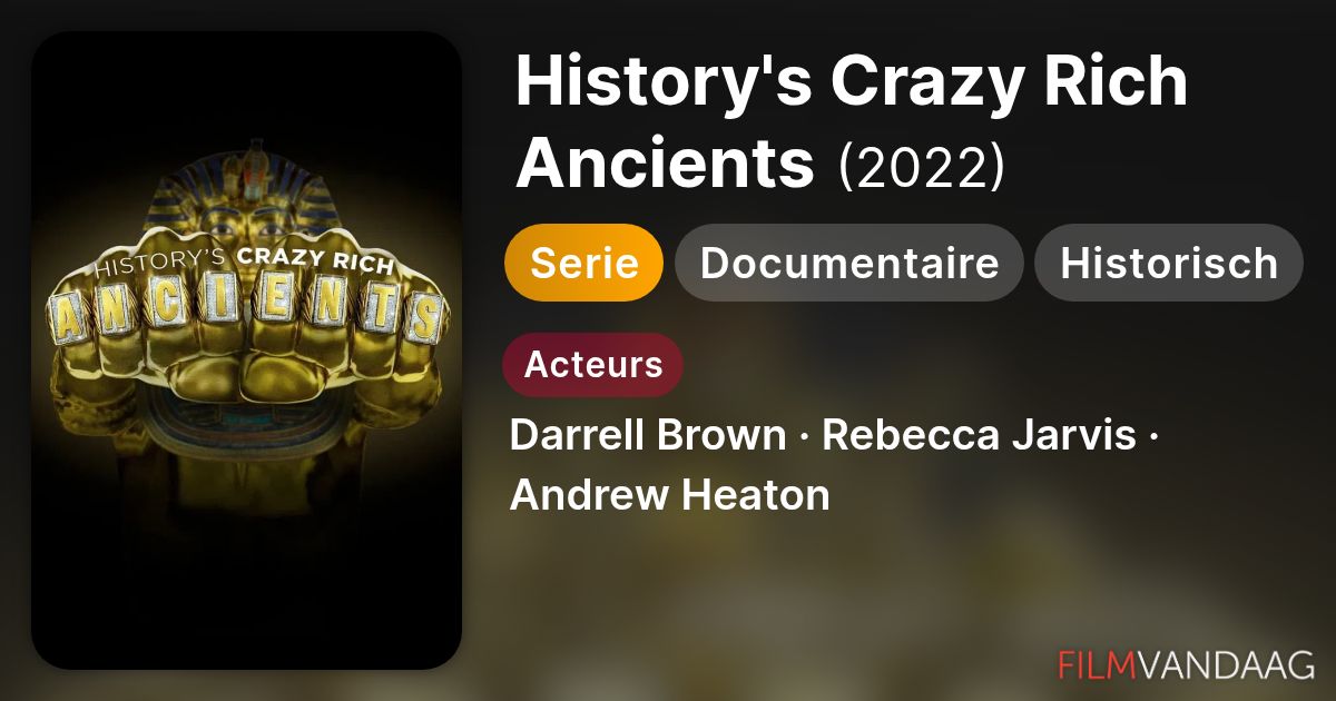 History's Crazy Rich Ancients (serie, 2022) - FilmVandaag.nl
