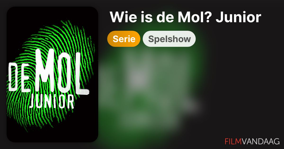 Koop Wie is de Mol? Junior (serie) op dvd of blu-ray - FilmVandaag.nl