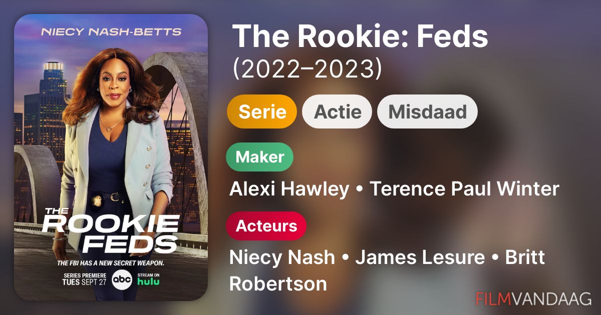 Seizoen 2 The Rookie Feds komt er een nieuw seizoen? FilmVandaag.nl