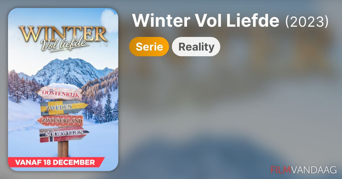 Winter Vol Liefde (serie, 2023) - FilmVandaag.nl