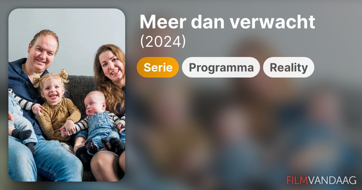 Meer dan verwacht (serie, 2024) FilmVandaag.nl