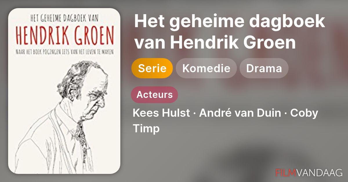 Volledige Cast van Het geheime dagboek van Hendrik Groen (serie, 2017