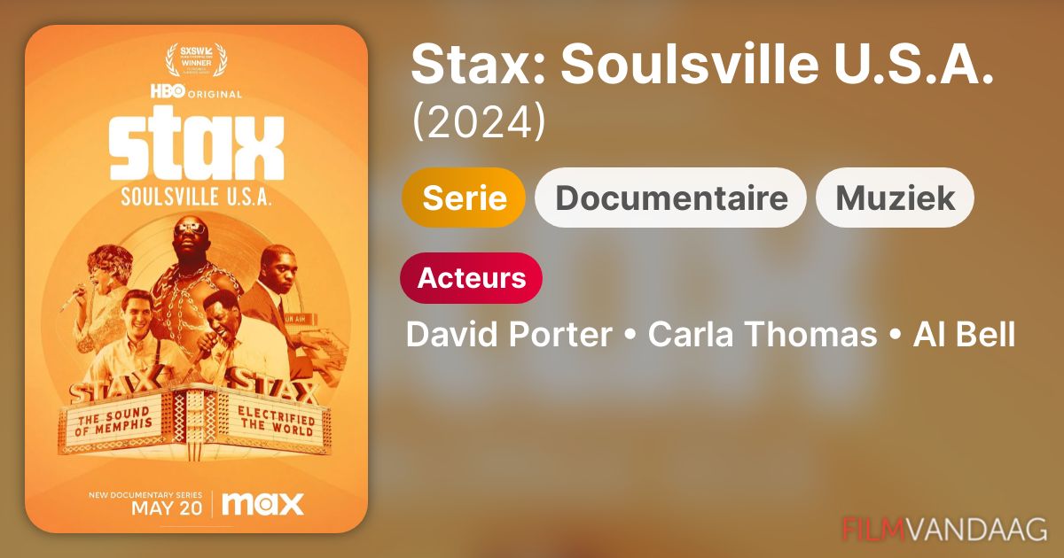 Stax Soulsville U.S.A. (serie, 2024) FilmVandaag.nl