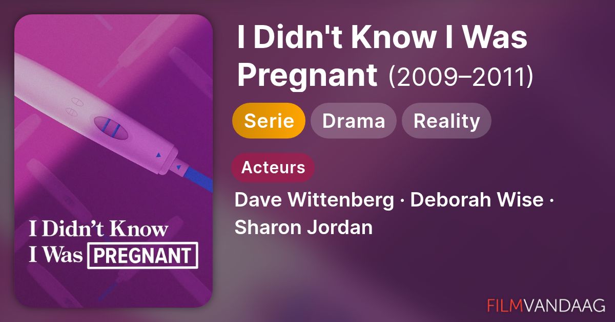 I Didn't Know I Was Pregnant (serie, 20092011) FilmVandaag.nl