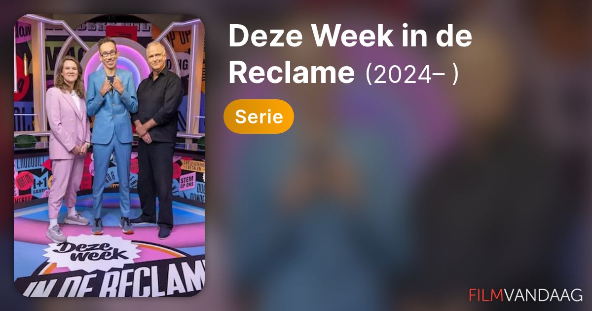 Deze Week In De Reclame Cast