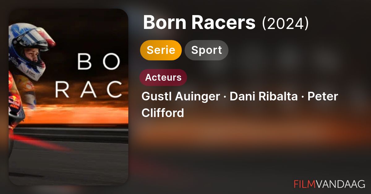 Born Racers (serie, 2024) - FilmVandaag.nl
