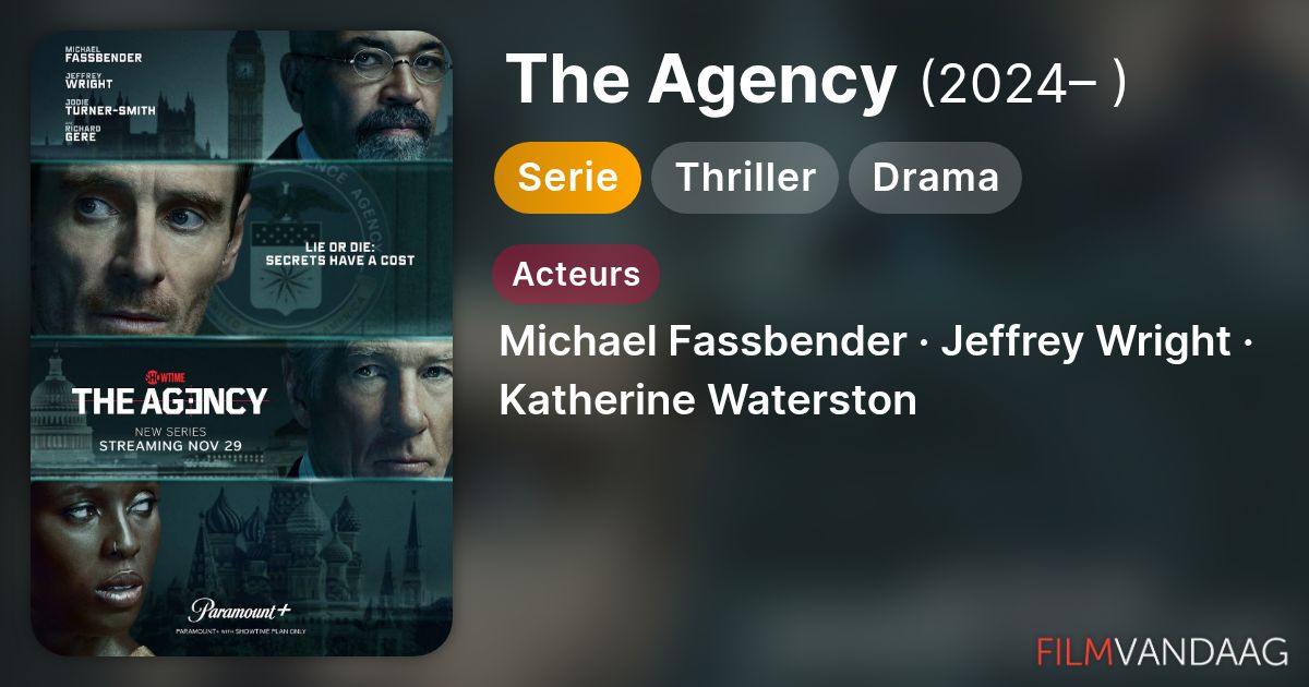 Volledige Cast van The Agency (serie, 2024– ) - FilmVandaag.nl